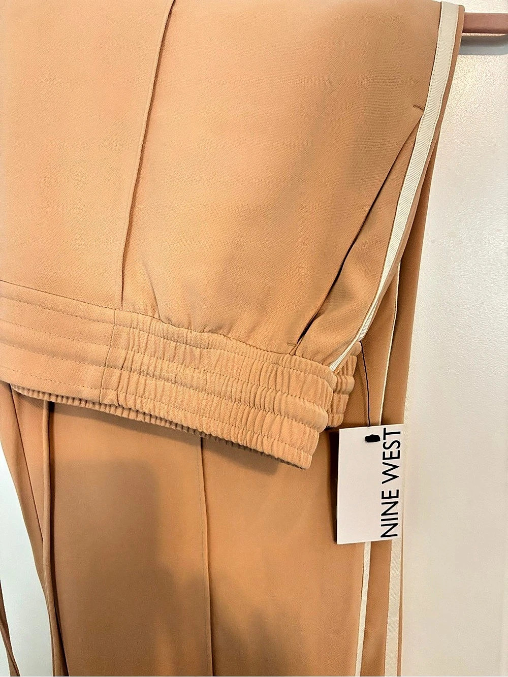 NINE WEST Side Stripe Leggings in Brown NWT